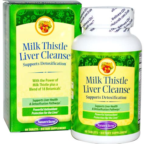 Natures Secret Milk Thistle Liver Cleanse 60 Tablets