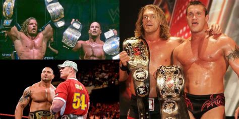 10 Pairs Of WWE World Champions Who Won Tag Team Titles Together