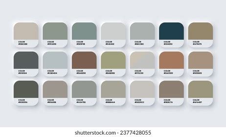 Ash Color Palette Ash Gray Color Stock Vector (Royalty Free) 2502880607 ...