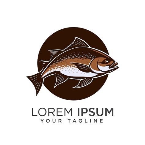 Plantilla Del Logotipo De Los Peces Vector Premium