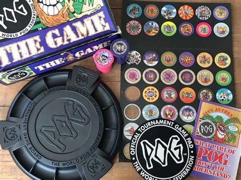 Vintage POG Game - Fun and Nostalgic 90s Collectible