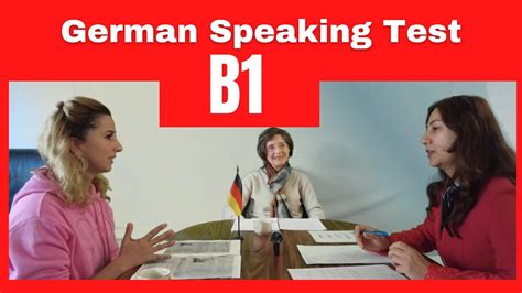 German Speaking Test Level B1 Mündliche Prüfung telc B1 2023 YouTube