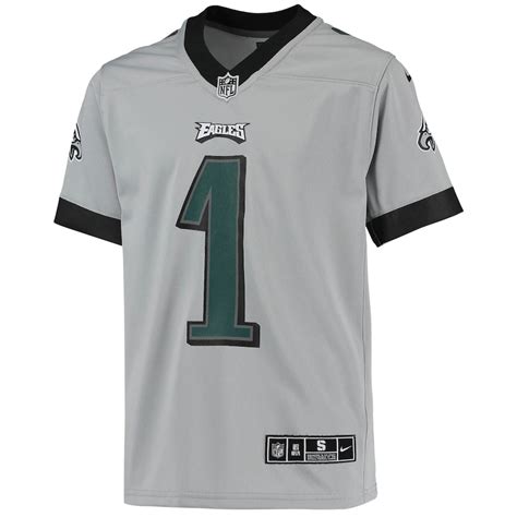 Youth Philadelphia Eagles Jalen Hurts Nike Silver Inverted Team Game Jersey