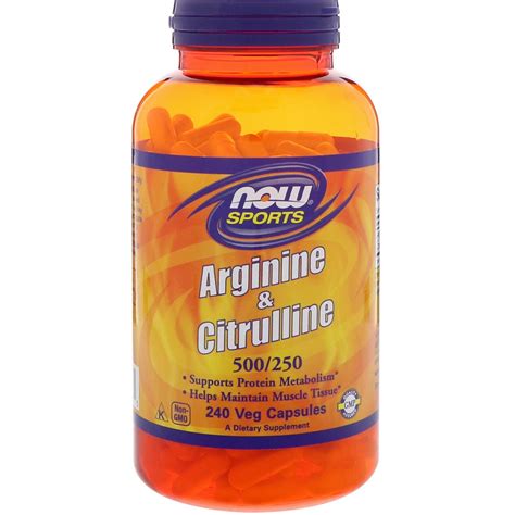 Now Foods Arginine Citrulline Mg Veg Capsules By Iherb