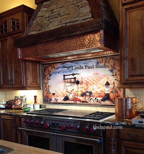 Italian Tile Murals Tuscan Kitchen Backsplash Tiles