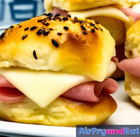 Air Fryer Ham And Cheese Sliders Amazing Recipe Airfryandeat