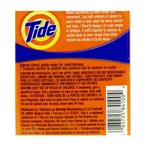 Wholesale Travel Size Tide Sink Packets - Pack of 3 - Weiner's LTD