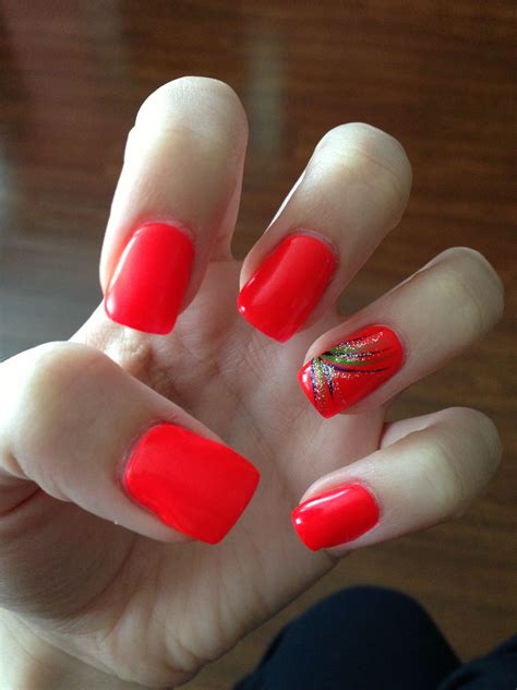 Bright Orange Nail Designs Template