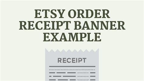 Etsy Order Receipt Banner Example Thrive On Etsy