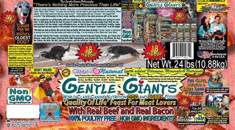 24 Lb Gentle Giants Quality Of Life Feast For Meat Lovers With Re