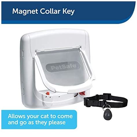 PetSafe Deluxe Magnetic Cat Flap Selective Entry 4 Way Locking