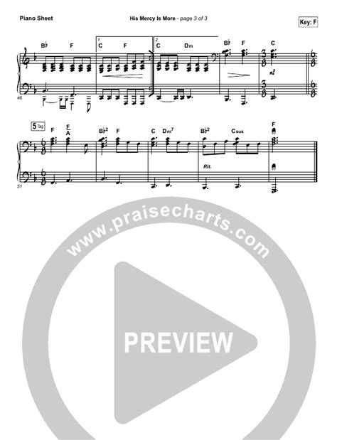 His Mercy Is More Sheet Music PDF (Matt Papa) - PraiseCharts