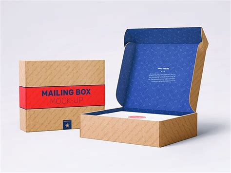 Shipping Mailing Box Mock Up By Webandcat