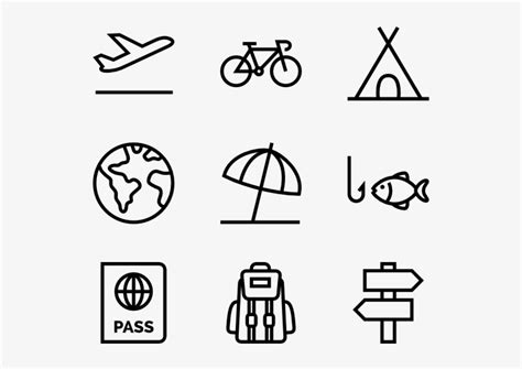 Travel And Adventure Icons Web Design Line Icon X Png