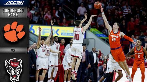 Clemson Vs NC State Condensed Game ACC Basketball 2018 19 YouTube