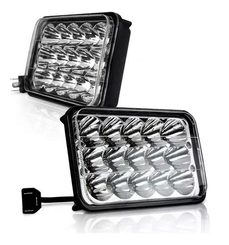 Par Faro Unidad 15 Led 4x6 Rectangular Alta Y Baja MercadoLibre