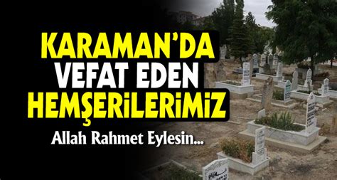 Ekim Karaman Da Vefat Edenler Pub