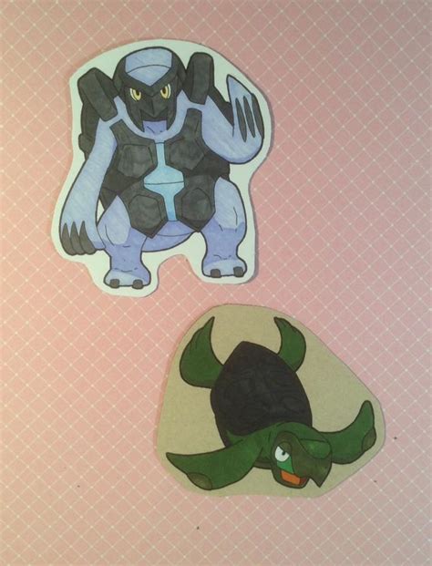 Tirtouga And Carracosta Pokemon Evolution Medium Cardstock Magnet Set