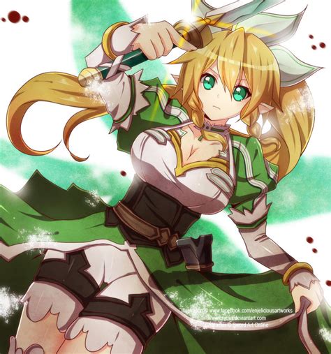 Leafa By Enjelia On Deviantart