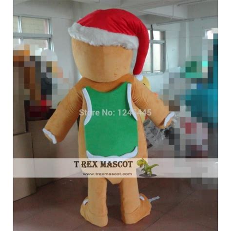 Funny Gingerbread Man Mascot Costume Gingerbread Man Mascot For Adult