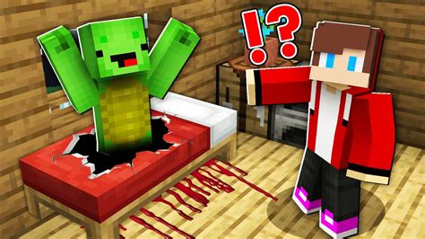 Who Dragged Mikey And Jj Under The Scary Bed In Minecraft Jj And