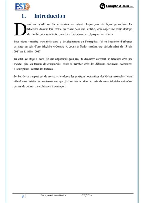 Rapport De Stage Dinitiation Fiduciaire PDF