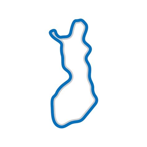 Premium Vector Finland Map Icon Vector