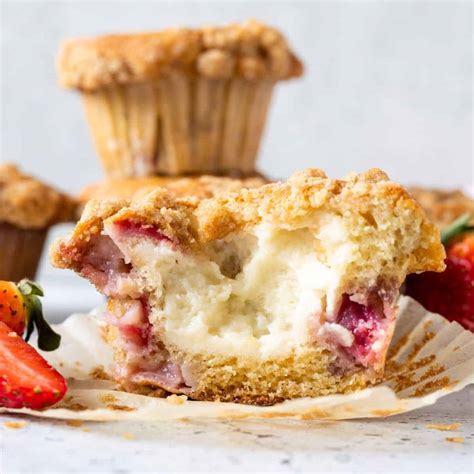 Strawberry Cream Cheese Muffins Sugary Logic