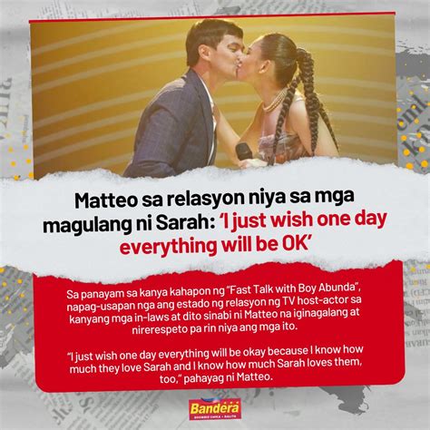 Bandera On Twitter Hindi Man Diretsahang Inamin Ni Matteo Guidicelli