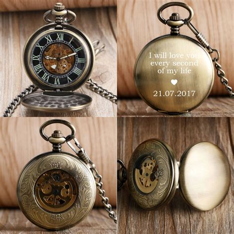 Engraved Pocket Watch Groomsmen Groomsmen Gift Groomsmen