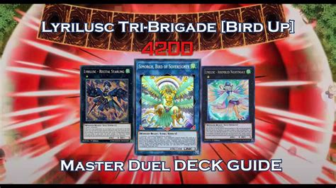 Tri Brigade Lyrilusc Bird Up Guide Master Duel Deck Profile Combo