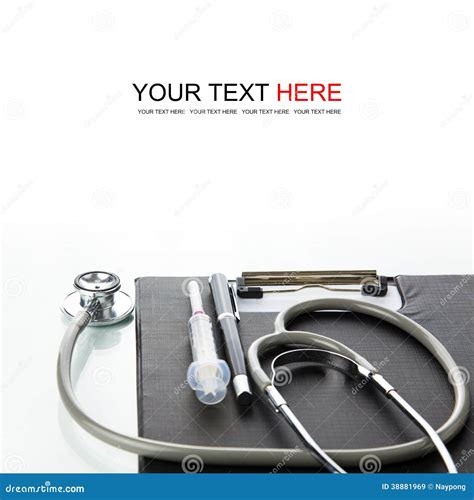 Stethoscope With Medical Clipboard Stock Image Image Of Instrument