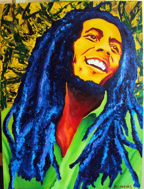 Art by Michael Lindenas: Bob Marley