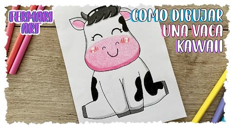 COMO DIBUJAR UNA VACA KAWAII Dibujos Faciles Paso A Paso YouTube