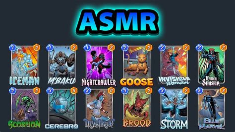 Asmr Cerebro M Baku Deck Marvel Snap Gameplay Lofi Mouth Sounds