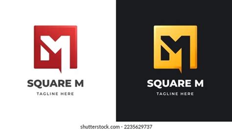 Letter M Logo Design Template Square Stock Vector (Royalty Free) 2235629737 | Shutterstock