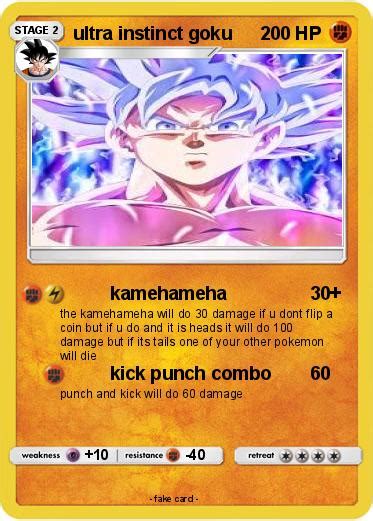 Pok Mon Ultra Instinct Goku Kamehameha My Pokemon Card