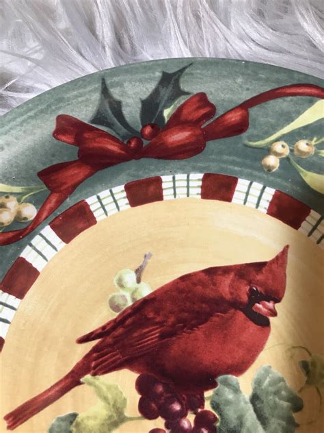 Lenox Winter Greetings Everyday Cardinal Dinner Plate Catherine