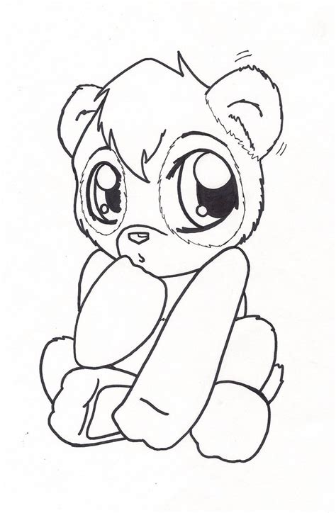 Kawaii Panda Drawing at GetDrawings | Free download