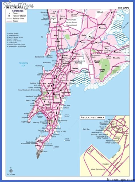 Mumbai Map - ToursMaps.com