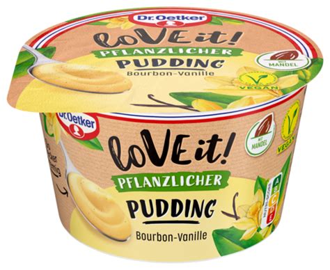 Dr Oetker Love It Pflanzlicher Bourbon Vanille Pudding Love It Dr