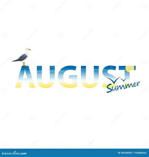 Banner Year In August Stock Vector Illustration Of Design 49538099