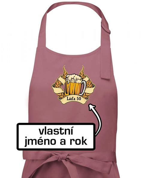 Pivo oslavenec Pánská zástěra na vaření MyShirt cz