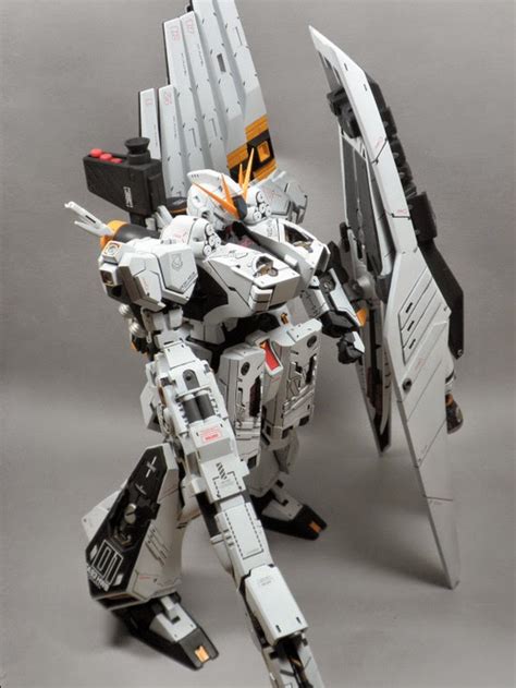 Painted Build Neo Grade 1100 Fa 93hws Nu Gundam Hws Heavy Weapon System