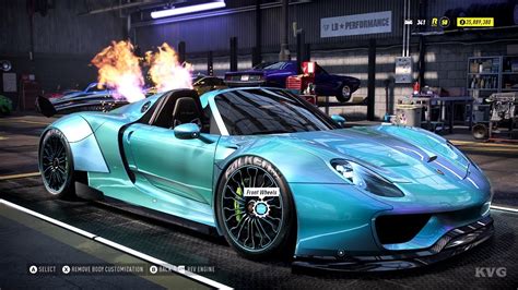 Need For Speed Heat Porsche Spyder Customize Tuning Car