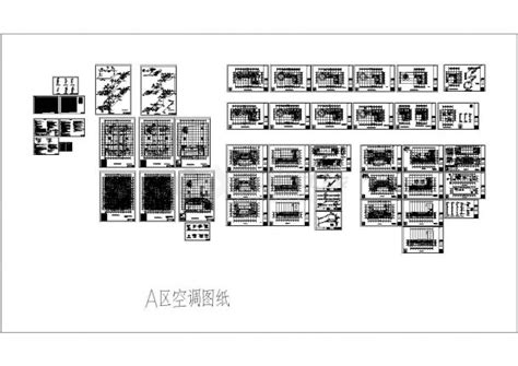 某大厦暖通空调设计全套详细cad施工图空调土木在线