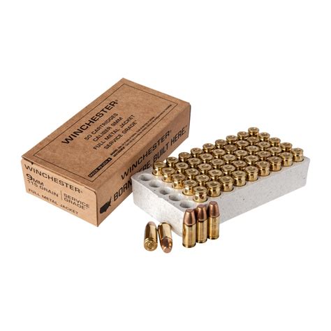 Winchester 9mm Luger Service Grade Ammo Brownells