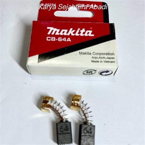 Jual Carbon Brush Makita CB 64 A Original Spul Sepul Arang