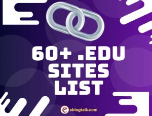 Edu Sites For Backlinks Free 60 High Quality Edu Sites List