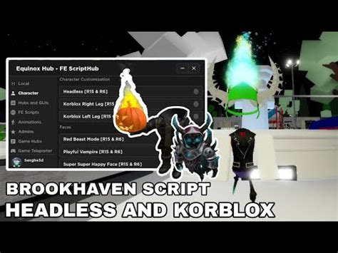 FE Brookhaven Headless And Korblox Roblox Script Hub Hydrogen Fluxus